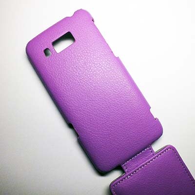 Кожаный чехол Armor Case Purple для Huawei Ascend W2(3)