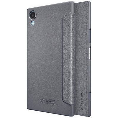Полиуретановый чехол книга Nillkin Sparkle Leather Case Black для Sony Xperia XA1 Plus(4)