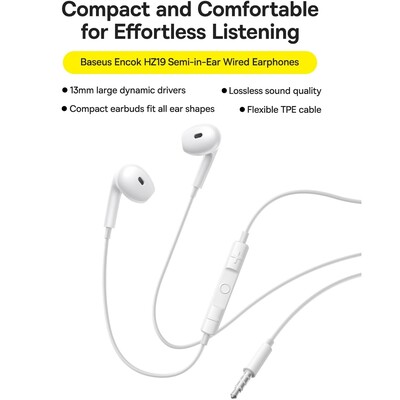 Наушники с микрофоном OS-Baseus Encok HZ19 Wired Earphones(8)