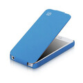 Кожаный чехол HOCO Duke leather case Blue для Apple iPhone 5/5s/SE(#1)