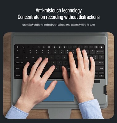 Чехол клавиатура Nillkin Bumper Combo Keyboard Case Backlit Version Серый для Apple iPad Air 13 (2025)(7)