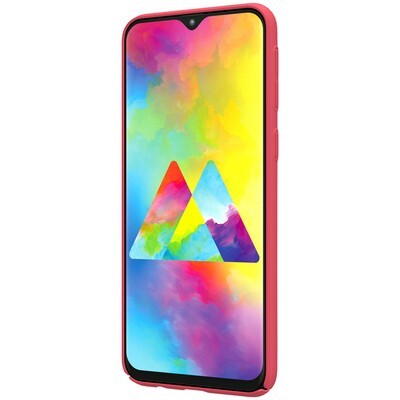 Пластиковый чехол с подставкой Nillkin Super Frosted Shield Красный для Samsung Galaxy M10(2)