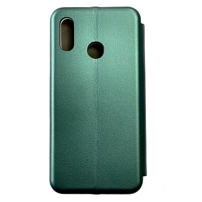 Чехол-книга на основе из силикона Book Case New 3D зеленый для Huawei P20 Lite(2)