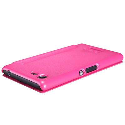Полиуретановый чехол Nillkin Sparkle Leather Case Red  для Sony Xperia E3 Dual(3)