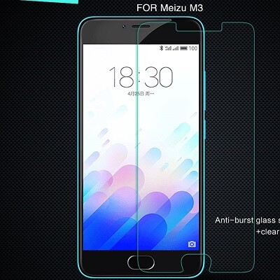 Противоударное защитное стекло  Ainy Tempered Glass Protector 0.3mm для Meizu M3 Mini\ M3s(3)