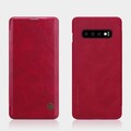Кожаный чехол Nillkin Qin Leather Case Красный для Samsung Galaxy S10(#4)