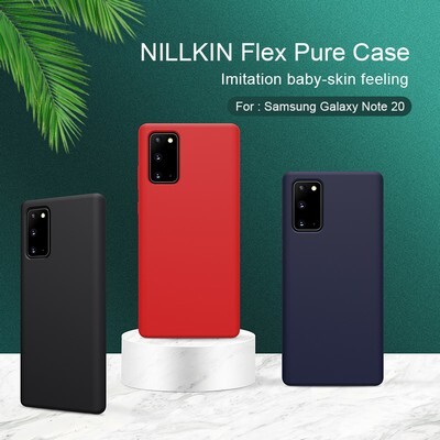 Силиконовый чехол-накладка Nillkin Flex Pure Case Черный для Samsung Galaxy Note 20(6)