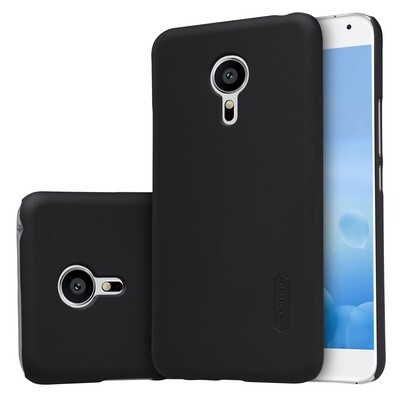 Пластиковый чехол с пленкой Nillkin Super Frosted Shield Black для Meizu Pro 5(3)