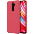 Пластиковый чехол с подставкой Nillkin Super Frosted Shield Красный для Xiaomi Redmi Note 8 Pro(#3)
