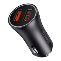 Автомобильное зарядное устройство в прикуриватель Baseus Dual Fast Charger Car 60W USB+USB (CGJM000013)