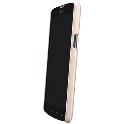 Пластиковый чехол Nillkin Super Frosted Shield Gold  для LG L80 D380 Dual Sim(4)