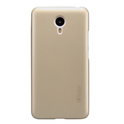 Пластиковый чехол с пленкой Nillkin Super Frosted Shield Gold для Meizu M2 Note(1)