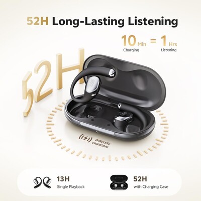 Наушники QCY Crossky R70 Open Ear Headphones черный(5)