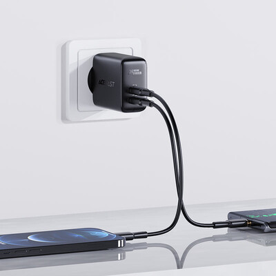 Зарядное устройство Acefast A9 GaN PD40W (2xUSB-C) черное(6)
