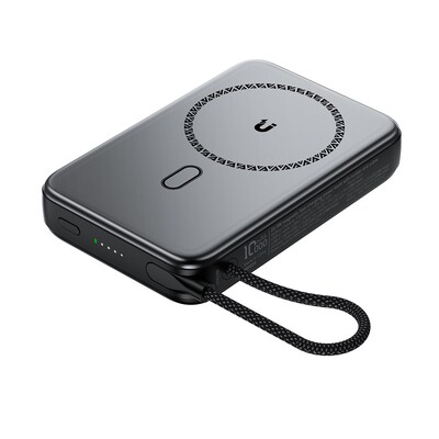 Внешний аккумулятор со встроенным кабелем и подставкой Acefast M24 22.5W Magnetic Fast Charging Power Bank 10000mAh(5)