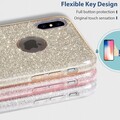 Силиконовый чехол Glitter Cover золотистый для Apple iPhone Xs(#3)