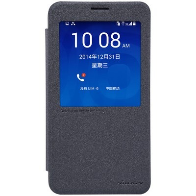 Полиуретановый чехол Nillkin Sparkle Leather Case Black для Huawei Ascend GX1(1)