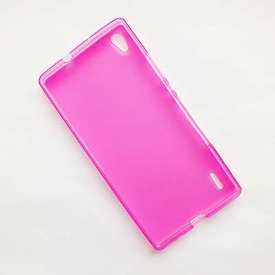 Силиконовый чехол Becolor Pink Mat для Huawei Ascend P7(2)