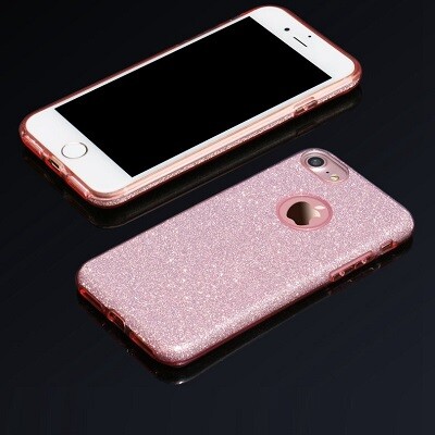 Силиконовый чехол Usams Bling Series Pink для Apple iPhone 7(3)