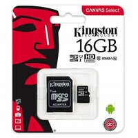 Карта памяти Kingston Canvas Select Micro SDHC UHS-1 16Gb
