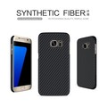 Пластиковый чехол Nillkin Synthetic Fiber Черный (Black) для Samsung G930F Galaxy S7(#4)