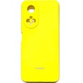 Силиконовый чехол Silicone Case с закрытым низом и защитой камеры желтый для Honor X7(#1)