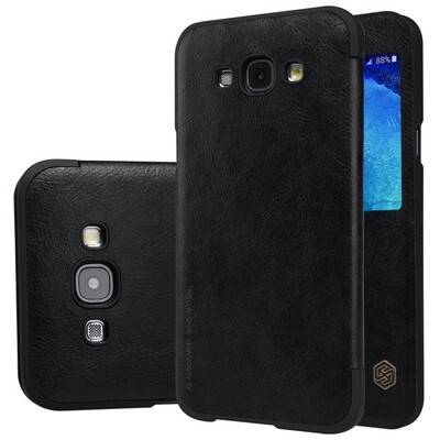 Кожаный чехол Nillkin Qin Leather Case Black для Samsung Galaxy A8(3)
