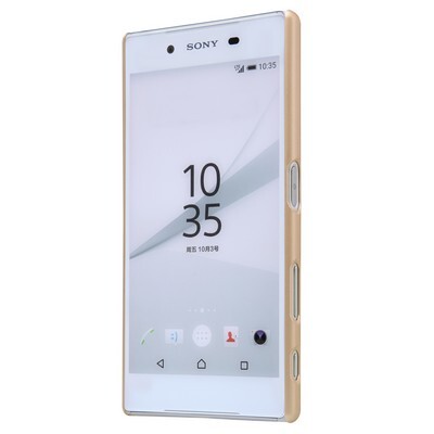 Пластиковый чехол с пленкой Nillkin Super Frosted Shield Gold для Sony Xperia Z5(2)
