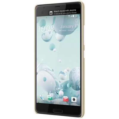 Пластиковый чехол с пленкой Nillkin Super Frosted Shield Gold для HTC U Ultra(2)
