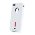 Силиконовый чехол накладка Capdase Soft Jacket Sparko White для Apple iPhone 4/4S(#1)