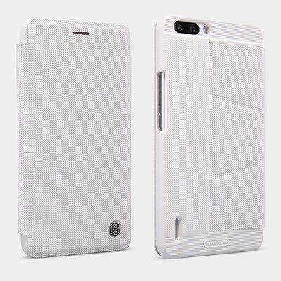 Полиуретановый чехол Nillkin Ming Series White для Huawei Honor 6 Plus(1)