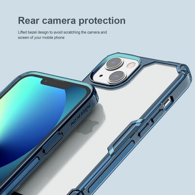 Силиконовый чехол Nillkin Nature TPU Pro Case Прозрачный для Apple iPhone 13(7)