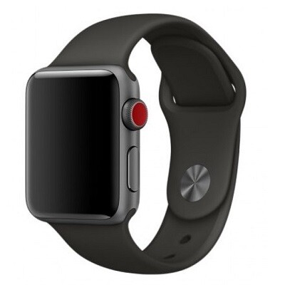 Ремешок силиконовый Sport Band темно-серый для Apple Watch Series  49/45/44/42mm(1)