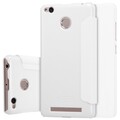 Полиуретановый чехол книга Nillkin Sparkle Leather Case White для Xiaomi RedMi 3 Pro/RedMi 3S(#3)
