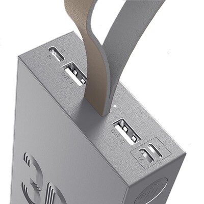 Портативное зарядное устройство Yoobao 30E c фонариком, 30000 mAh, цвет белый(5)