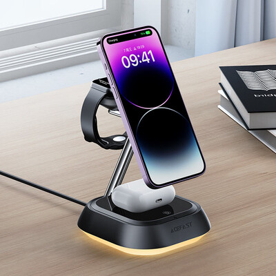Беспроводная зарядная станция 3 в1 ACEFAST E16 desktop 3-in-1 wireless charging holder(2)