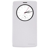 Полиуретановый чехол Nillkin Sparkle Leather Case White для LG G4