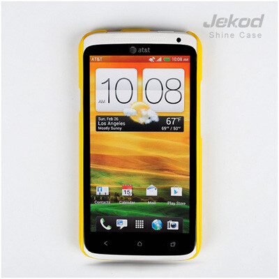 Пластиковый чехол накладка Jekod Yellow для HTC One X(2)