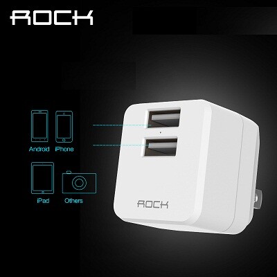 Зарядное устройство Rock Mini Tank Travel Chargerr 2 USB 2,4A(2)