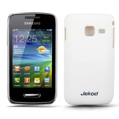 Пластиковый чехол накладка Jekod White для Samsung S5380 Wave Y(1)