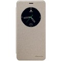 Полиуретановый чехол книга Nillkin Sparkle Leather Case Gold для Meizu M3E(#1)