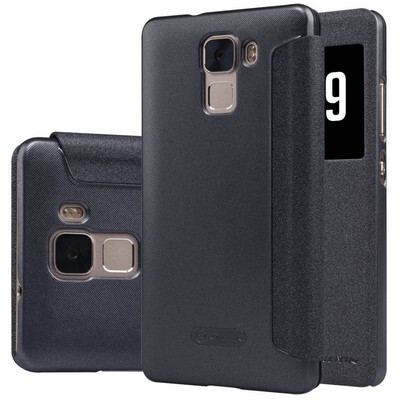 Полиуретановый чехол Nillkin Sparkle Leather Case Black для Huawei Honor 7(3)
