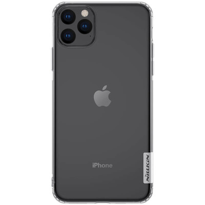 Силиконовый чехол Nillkin Nature Series прозрачный, белый для Apple iPhone 11(1)