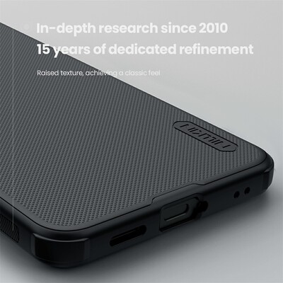 Пластиковый чехол Nillkin Super Frosted Shield Pro черный для Samsung Galaxy S25 FE(6)