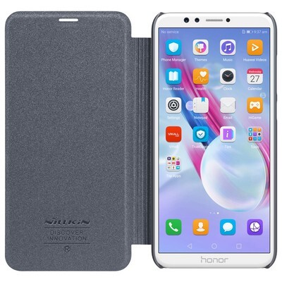 Полиуретановый чехол книга Nillkin Sparkle Leather Case Black (Черный) для Huawei Honor 9 Lite(3)