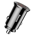 Автомобильное зарядное устройство Baseus Circular Plastic Car Charger 2 USB 30W (CCALL-YD01) черный(#2)