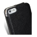 Кожаный чехол книга Melkco Leather Case Black LC для Apple iPhone 5/5s/SE(#3)