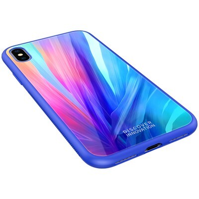 Защитный чехол NILLKIN Tempered Plaid Синий для Apple iPhone Xs(3)