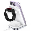 Беспроводное зарядное устройство ACEFAST E15 3-in-1 Fast Wireless Charger Desktop Holder белый(#4)