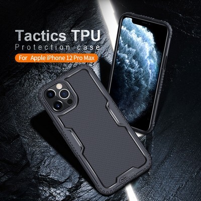 Противоударная-накладка Nillkin Tactics TPU черная для Apple iPhone 12 Pro Max(9)